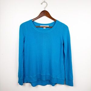 Diane Von Furstenberg Cashmere Sweater Crew Neck Teal Blue